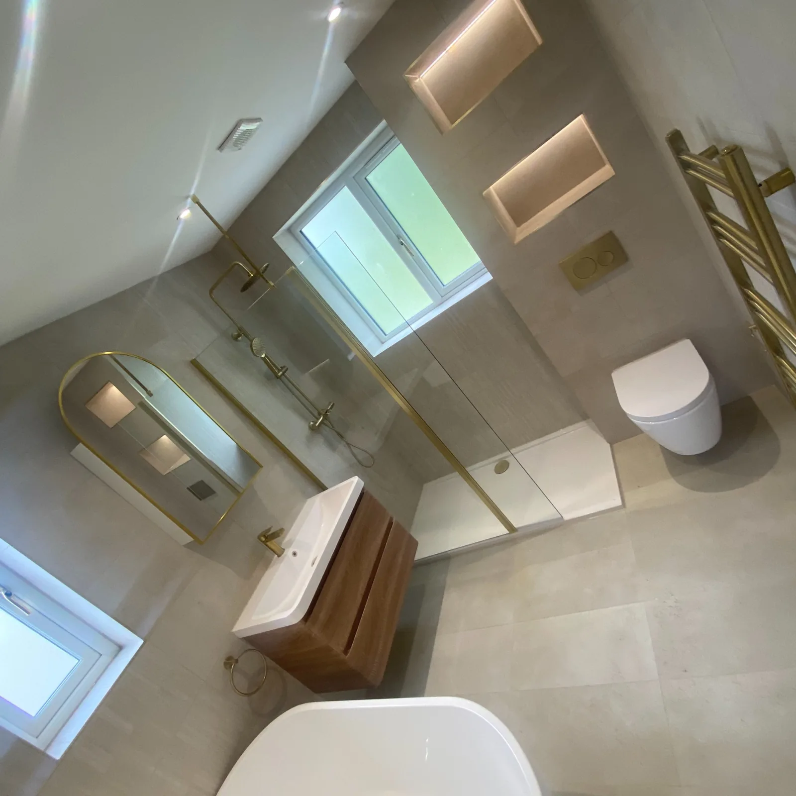 Bathroom Gold Shower